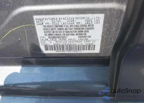 2024 Nissan Sentra Sv Xtronic Cvt из США, поврежденный, VIN 3N1AB8CV0RY280271